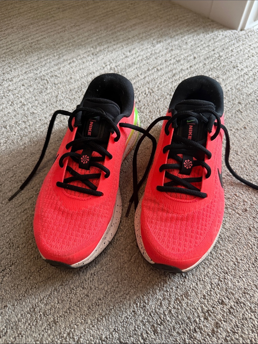 Nike Women's Coral Running Shoes with Black Accents